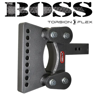 GEN-Y BOSS Torsion-Flex weight distribution hitch shank – 7″ drop & rise, 2.5″ receiver