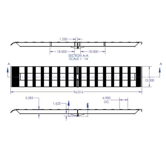 GEN-Y Aluminum 8 Foot Folding Loading Ramps – 6,000 LB Capacity GH-102595 GEN-Y 8 Ft Folding Aluminum Loading Ramps Set – 6,000 LB Capacity Pair GH-102595