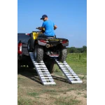 GEN-Y 8 Ft Folding Aluminum Loading Ramps Set – 6,000 LB Capacity Pair GH-102595