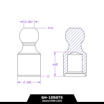 GEN-Y tiny hitch ball valve stem caps stainless steel set of 4 TJ-GH-105073
