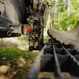GEN-Y Mega-Duty 21K adjustable trailer hitch Mossy Oak hydro dipped 2.5″ shank 9″ drop