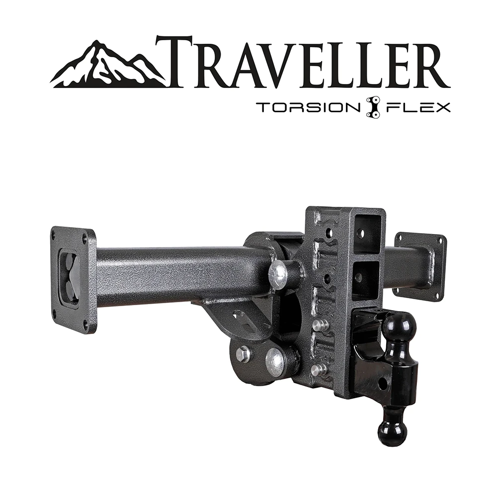 GEN-Y 33 inch Traveller Torsion-Flex TJ-GH-6623 21K frame mount hitch dual ball pintle lock