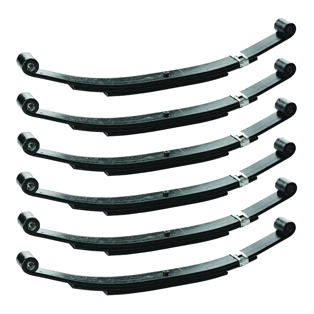 Triple Axle Suspension Kit with 24" 2,000 lb Leaf Springs, Long Equalizer, and Hangers for 2.375" Tubes