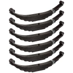 Lippert triple axle suspension kit 3" axle tubes, 4,000 lb leaf springs, long equalizers, hangers, hardware – fits Dexter, Alko, Rockwell