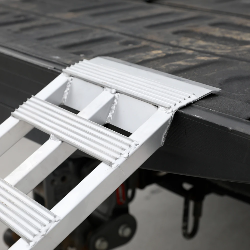 GEN-Y Hitch 78 Inch Aluminum Loading Ramps – 600 LB Capacity Each, 12" x 78", Silver
