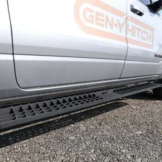 GEN-Y Running Boards for Ford F-150 F-250 F-350 Crew Cab – Black Steel Step Kit