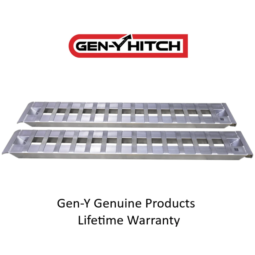 GEN-Y Hitch 14 Ft Heavy-Duty Aluminum Loading Ramps – 15x168, 8,000 lb Capacity