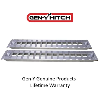 GEN-Y Hitch 12 Ft Heavy Duty Aluminum Loading Ramp Set – 15x144 Ramps 8000 LB Capacity
