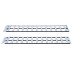 GEN-Y Hitch 78 Inch Aluminum Loading Ramps – 600 LB Capacity Each, 12" x 78", Silver