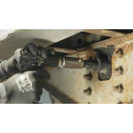 TurnNBurn side-wind drill-powered landing gear adapter kit with quick-release locking pin for semi-trailer landing gear