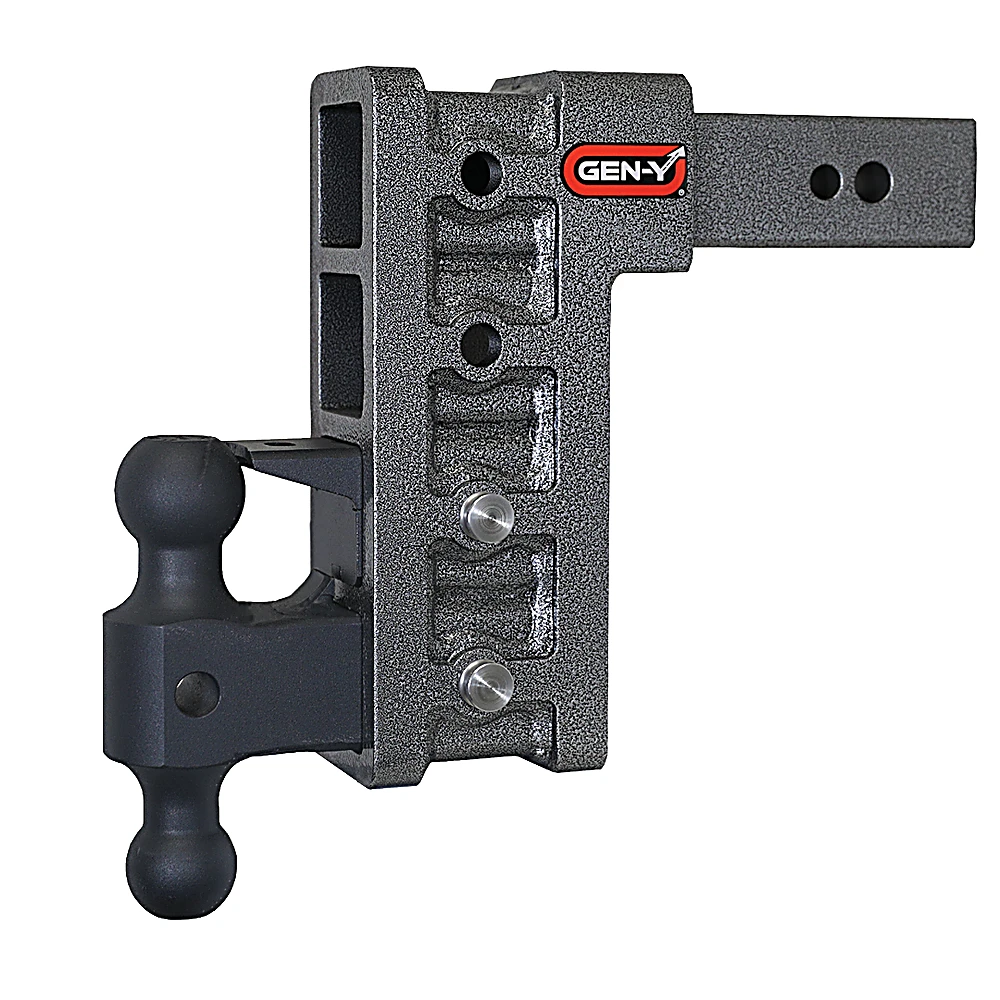 GEN-Y Mega-Duty 32K 9″ Drop Adjustable Trailer Hitch Dual-Ball Mount