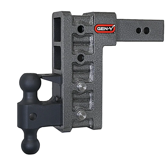 GEN-Y Mega-Duty 32K 9″ Drop Adjustable Trailer Hitch Dual-Ball Mount
