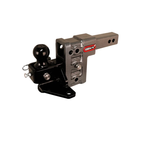 Gen-Y 16K Dual Sway Control Adapter for 2″ Receiver with 1.4K TW Adjustable Drop Ball Mount