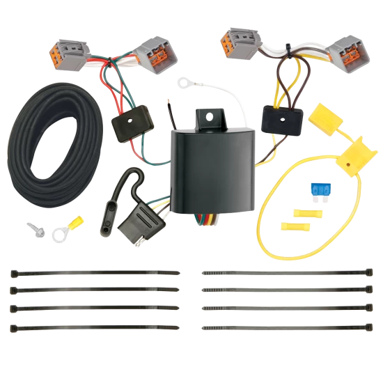 For 2014-2023 Ford Transit Connect 7-Way RV Wiring + Tekonsha Voyager Brake Control + Generic BC Wiring Adapter By Tekonsha