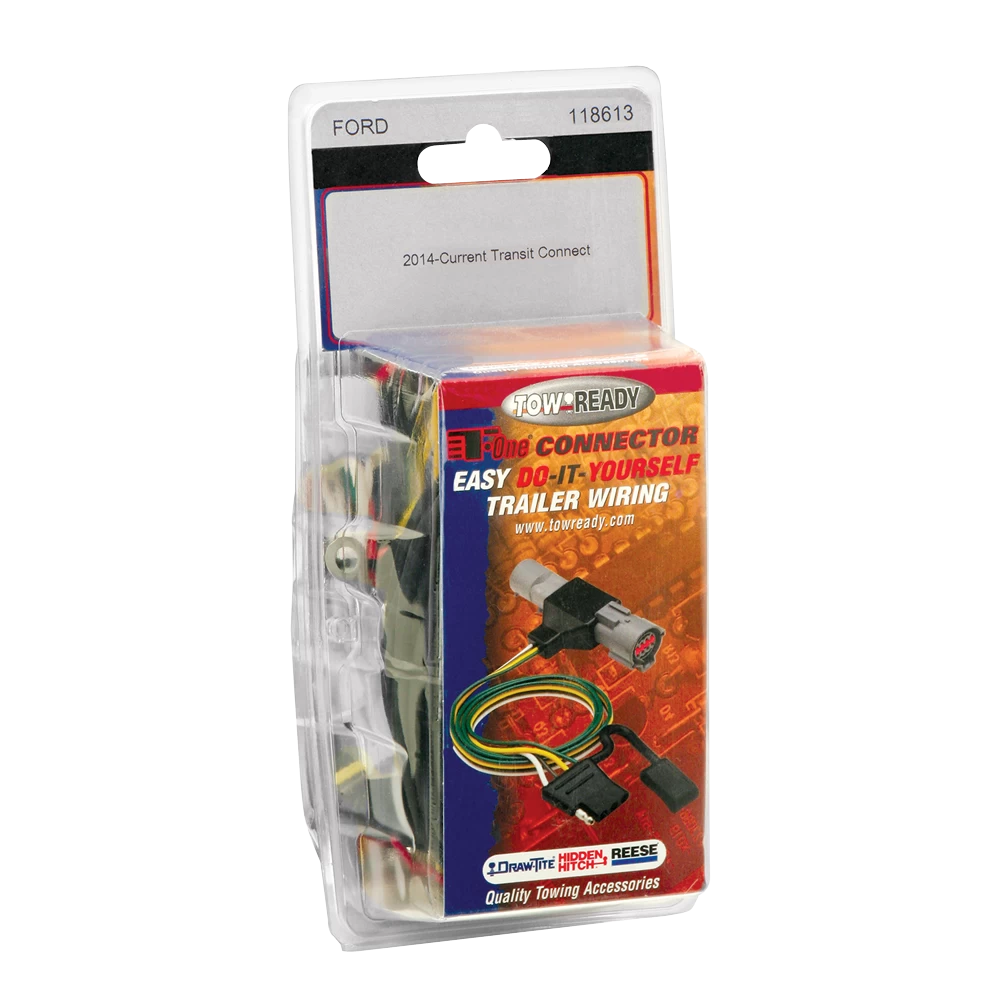 For 2014-2023 Ford Transit Connect 7-Way RV Wiring + Tekonsha Voyager Brake Control + Generic BC Wiring Adapter By Tekonsha