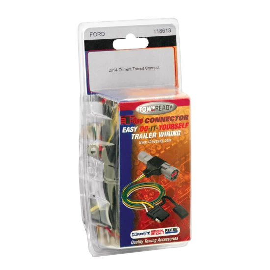 For 2014-2023 Ford Transit Connect 7-Way RV Wiring + Tekonsha Voyager Brake Control + Generic BC Wiring Adapter By Tekonsha