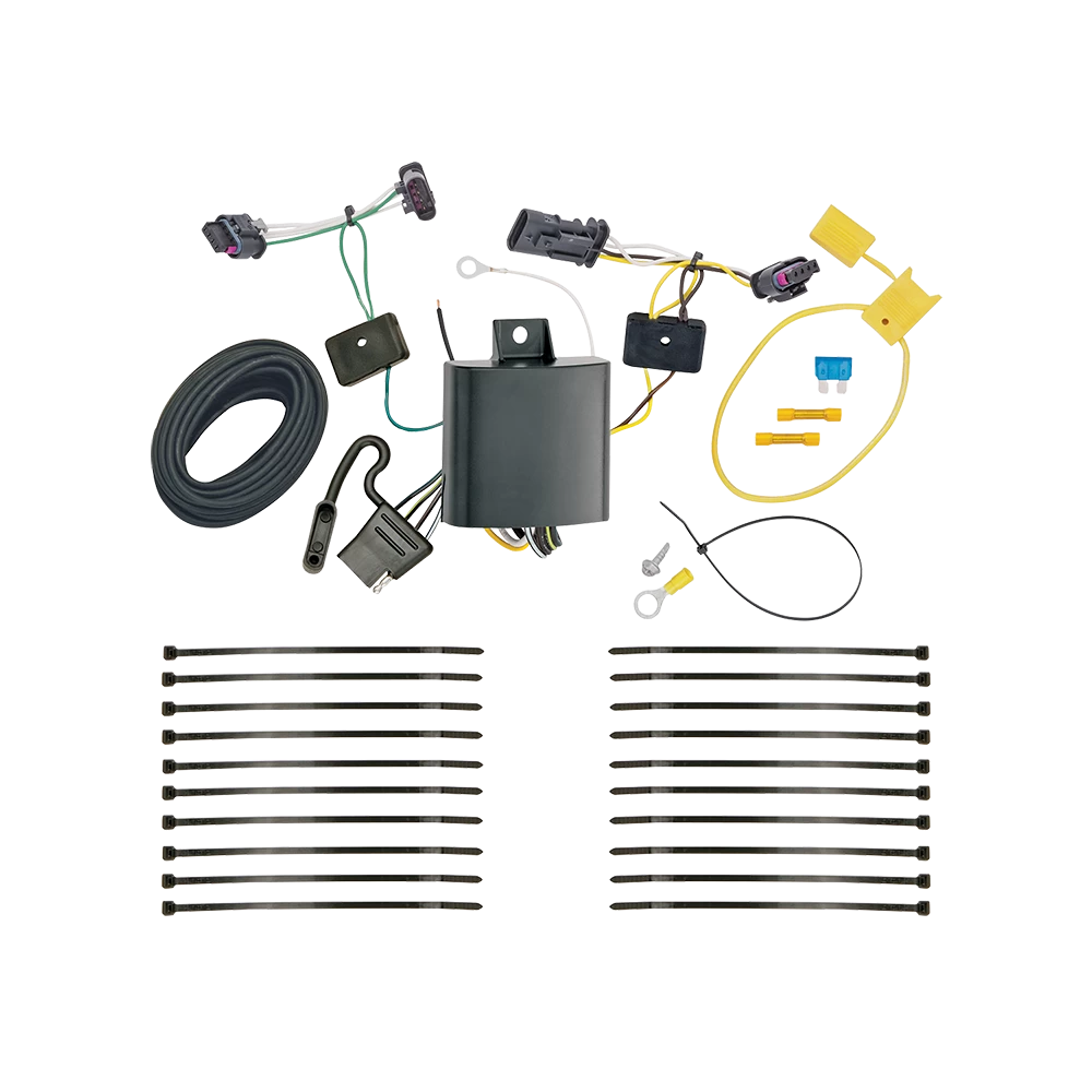 For 2017-2024 Jeep Compass 7-Way RV Wiring + Pro Series POD Brake Control + Generic BC Wiring Adapter (For (New Body Style) Models) By Tekonsha