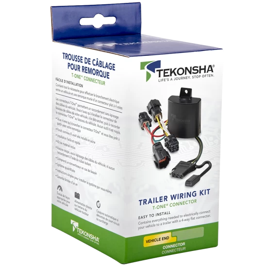 For 2019-2023 Jeep Cherokee 7-Way RV Wiring + Tekonsha Prodigy P3 Brake Control + Plug & Play BC Adapter By Tekonsha
