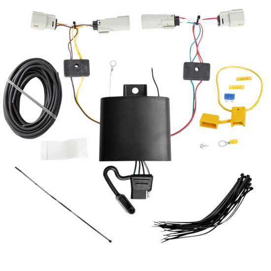 For 2019-2024 Ford Edge 7-Way RV Wiring + Tekonsha Voyager Brake Control + Generic BC Wiring Adapter (Excludes: Titanium Models) By Tekonsha