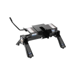 For 2015-2020 Ford F-150 Custom Industry Standard Above Bed Rail Kit + 16K Fifth Wheel + King Pin Lock + Base Rail Lock + 10" Lube Plate + Fifth Wheel Cover + Lube (For 5'8 or Shorter Bed (Sidewinder Required), Except Raptor, w/o Factory Puck System 