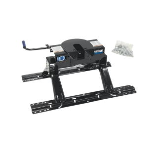 For 2019-2024 RAM 1500 Classic Industry Standard Semi-Custom Above Bed Rail Kit + 20K Fifth Wheel + In-Bed Wiring + King Pin Lock + Base Rail Lock + 10" Lube Plate + Fifth Wheel Cover + Lube (For 6-1/2' and 8 foot Bed, Except w/Air Suspension, w/o Fa