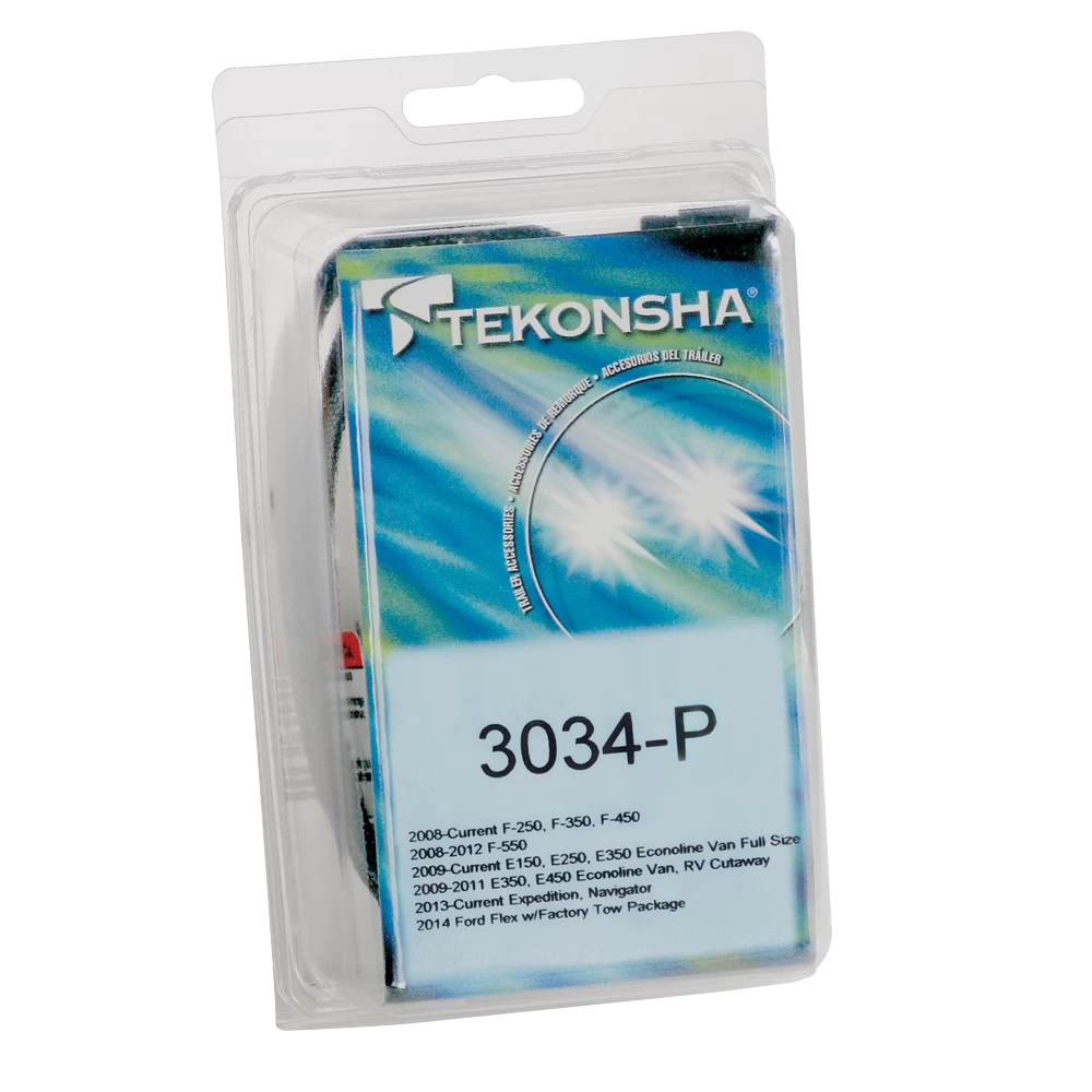 For 2009-2014 Ford E-250 Econoline 7-Way RV Wiring + Tekonsha Primus IQ Brake Control + Plug & Play BC Adapter By Tekonsha
