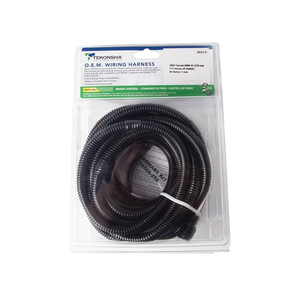 For 2019-2024 BMW X5 7-Way RV Wiring + Pro Series POD Brake Control + Plug & Play BC Adapter By Tekonsha