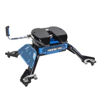 For 2014-2024 RAM 2500 M5 Fifth Wheel Hitch + In-Bed Wiring 20K Talon Jaw Complete System For Models w/ Factory Puck System (For w/Factory or Reese Elite Puck System Models) By Reese