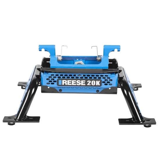 For 2003-2010 Dodge Ram 3500 Industry Standard Semi-Custom Above Bed Rail Kit + Reese M5 20K Fifth Wheel + In-Bed Wiring + King Pin Lock + Base Rail Lock + 10" Lube Plate + Fifth Wheel Cover + Lube (For 6-1/2' and 8 foot Bed, w/Overload Springs, w/o 