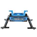 For 2020-2024 Chevrolet Silverado 1500 Custom Outboard Above Bed Rail Kit + Reese M5 27K Fifth Wheel + In-Bed Wiring + King Pin Lock (For 5'8 or Shorter Bed (Sidewinder Required), w/o Factory Puck System Models) By Reese