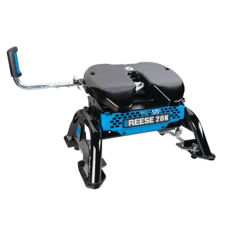 For 2020-2024 Chevrolet Silverado 2500 HD M5 Fifth Wheel Hitch + In-Bed Wiring 20K Talon Jaw Complete System For Models w/ Factory Puck System (For w/Factory or Reese Elite Puck System Models) By Reese