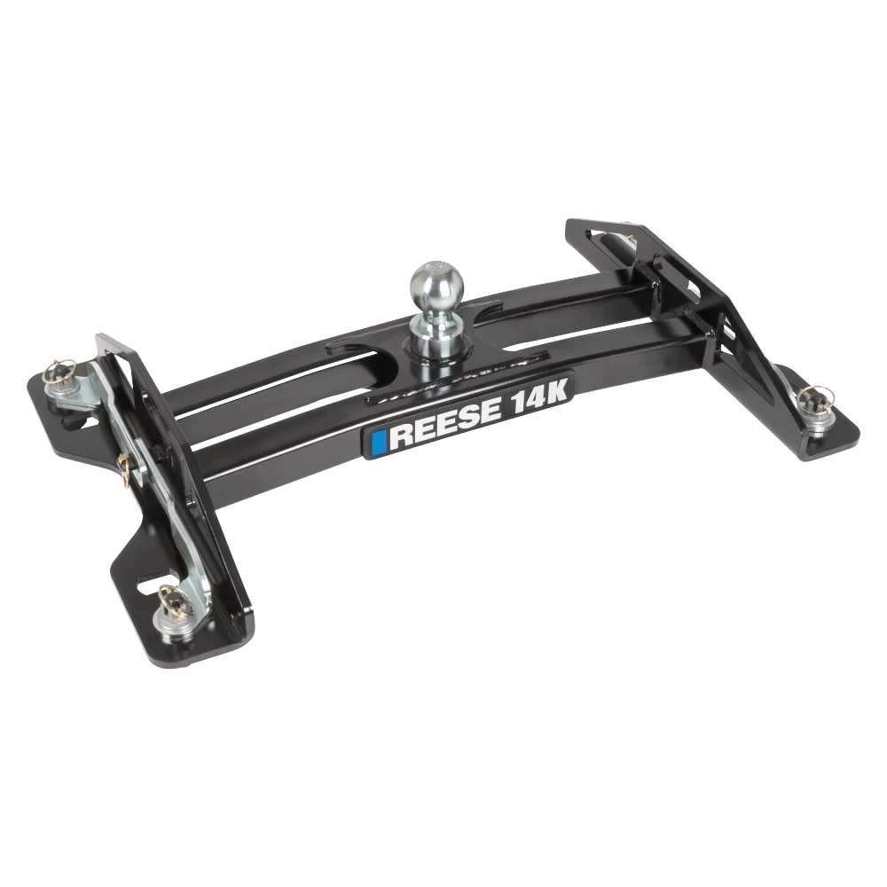For 2015-2023 Ford F-150 Custom Reese Max Duty Underbed Rail Kit Power Puck System + 14K Gooseneck + Fifth Wheel (For All Styles, w/o Factory Puck System Models) By Reese