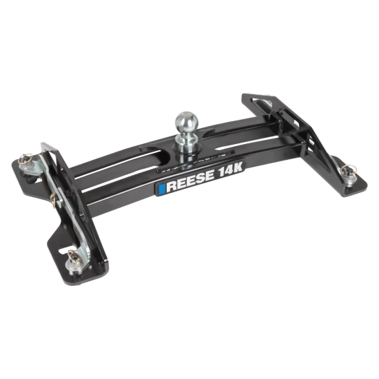 For 2015-2023 Ford F-150 Custom Reese Max Duty Underbed Rail Kit Power Puck System + 14K Gooseneck + Fifth Wheel (For All Styles, w/o Factory Puck System Models) By Reese