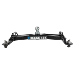 For 2015-2023 Ford F-150 Custom Reese Max Duty Underbed Rail Kit Power Puck System + 14K Gooseneck + Fifth Wheel (For All Styles, w/o Factory Puck System Models) By Reese