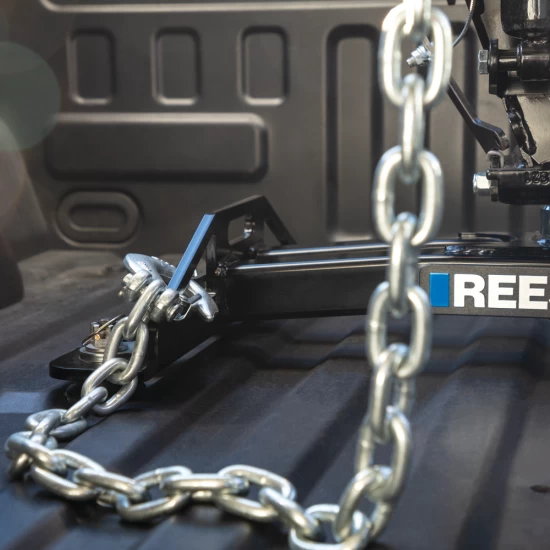 For 2015-2023 Ford F-150 Custom Reese Max Duty Underbed Rail Kit Power Puck System + 14K Gooseneck + Fifth Wheel (For All Styles, w/o Factory Puck System Models) By Reese