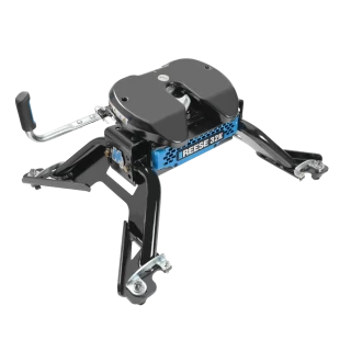 For 2015-2024 RAM 3500 M5 Fifth Wheel Hitch 32K Talon Jaw Complete System For Models w/ Factory Puck System + King Pin Lock + 10" Lube Plate + Fifth Wheel Cover + Lube (For w/Factory or Reese Elite Puck System Models) By Reese