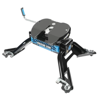 For 2015-2024 RAM 3500 M5 Fifth Wheel Hitch 32K Talon Jaw Complete System For Models w/ Factory Puck System + King Pin Lock + 10" Lube Plate + Fifth Wheel Cover + Lube (For w/Factory or Reese Elite Puck System Models) By Reese