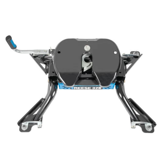 For 2015-2024 RAM 3500 M5 Fifth Wheel Hitch + In-Bed Wiring 32K Talon Jaw Complete System For Models w/ Factory Puck System + King Pin Lock + 10" Lube Plate + Fifth Wheel Cover + Lube (For w/Factory or Reese Elite Puck System Models) By Reese