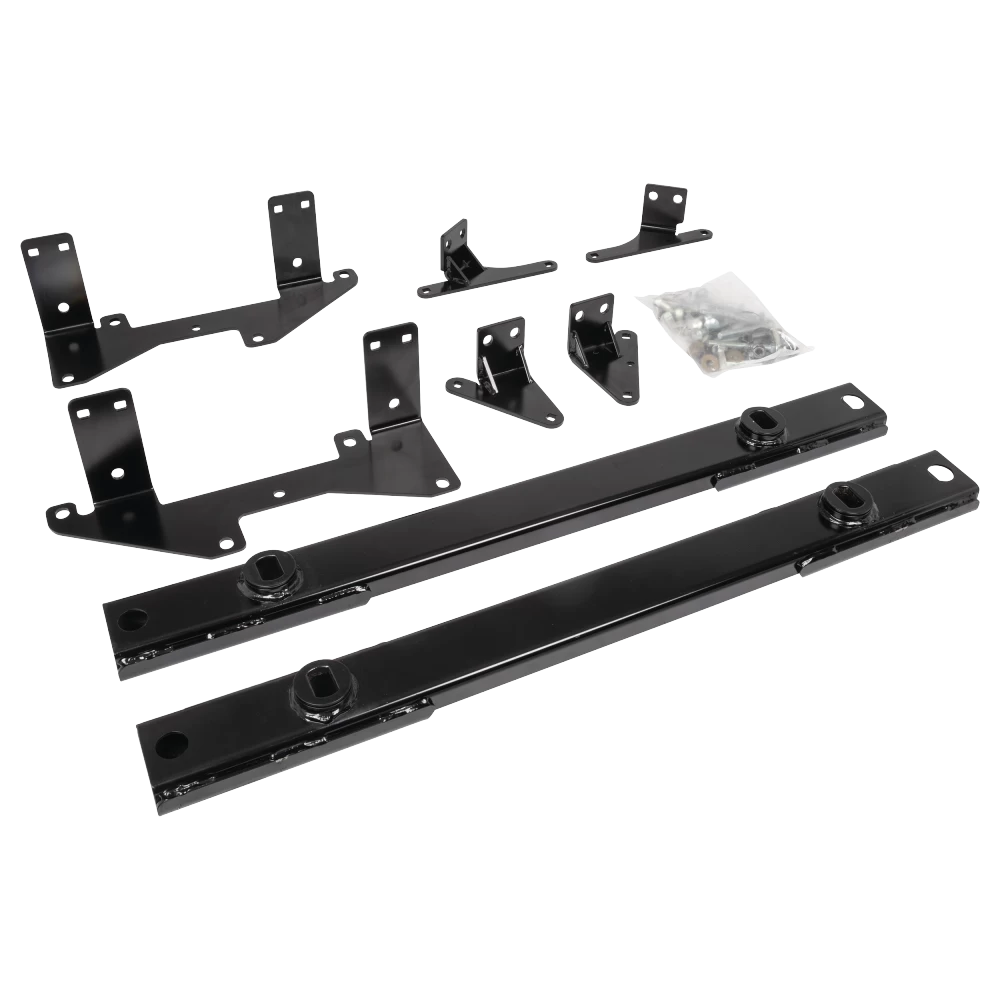 For 2020-2024 GMC Sierra 1500 Custom Reese Max Duty Underbed Rail Kit Power Puck System + 14K Fifth Wheel + In Bed Wiring + King Pin Lock + 10" Lube Plate + Fifth Wheel Cover + Lube (For All Styles, w/o Factory Puck System Models) By Reese