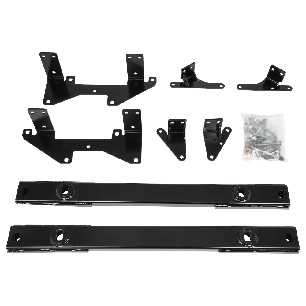 For 2020-2024 GMC Sierra 1500 Custom Reese Max Duty Underbed Rail Kit Power Puck System + 14K Fifth Wheel + In Bed Wiring + King Pin Lock + 10" Lube Plate + Fifth Wheel Cover + Lube (For All Styles, w/o Factory Puck System Models) By Reese