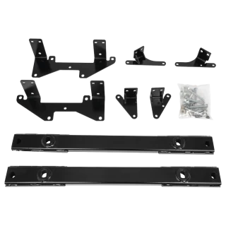 For 2020-2024 GMC Sierra 1500 Custom Reese Max Duty Underbed Rail Kit Power Puck System + 14K Fifth Wheel + In Bed Wiring + King Pin Lock + 10" Lube Plate + Fifth Wheel Cover + Lube (For All Styles, w/o Factory Puck System Models) By Reese