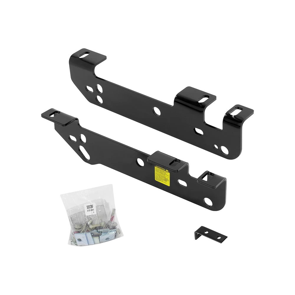 For 2011-2016 Ford F-250 Super Duty Gooseneck Fifth Wheel Underbed Custom Fit Brackets For Standard Rails (For 6-1/2' and 8 foot Bed, Except Cab & Chassis, w/o Factory Puck System Models) By Reese