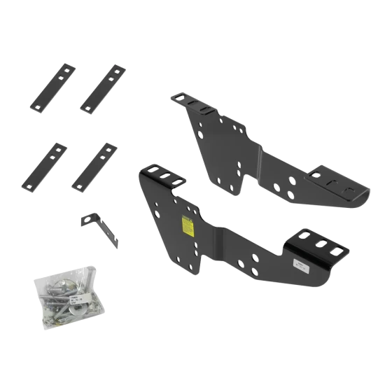 For 2001-2010 Chevrolet Silverado 2500 HD Custom Industry Standard Above Bed Rail Kit + 20K Fifth Wheel + In-Bed Wiring + King Pin Lock + Base Rail Lock + 10" Lube Plate + Fifth Wheel Cover + Lube (For 5'8 or Shorter Bed (Sidewinder Required), w/o Fa