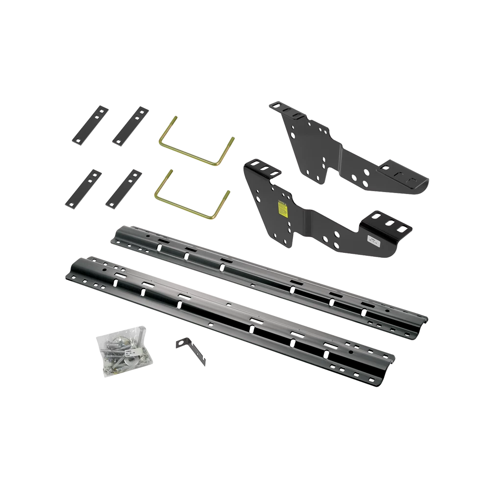 For 1999-2004 GMC Sierra 2500 Custom Industry Standard Above Bed Rail Kit + 16K Fifth Wheel + Square Slider (For 6-1/2' or Shorter Bed, w/o Factory Puck System Models) By Reese