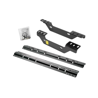 For 2011-2019 Chevrolet Silverado 2500 HD Custom Industry Standard Above Bed Rail Kit + Reese M5 20K Fifth Wheel + King Pin Lock + Base Rail Lock + 10" Lube Plate + Fifth Wheel Cover + Lube (For 6-1/2' and 8 foot Bed, Except w/OEM HD Towing Prep Pack