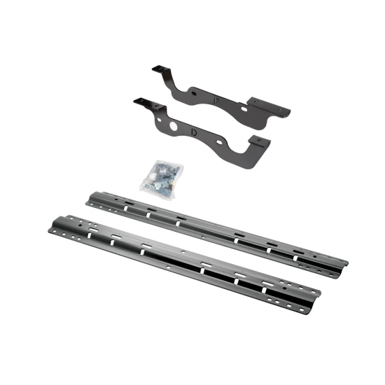 For 2017-2022 Ford F-350 Super Duty Custom Industry Standard Above Bed Rail Kit + 25K Pro Series Gooseneck Hitch (For 6-1/2' and 8 foot Bed, Except Dual Rear Wheel or Cab & Chassis, w/o Factory Puck System Models) By Reese