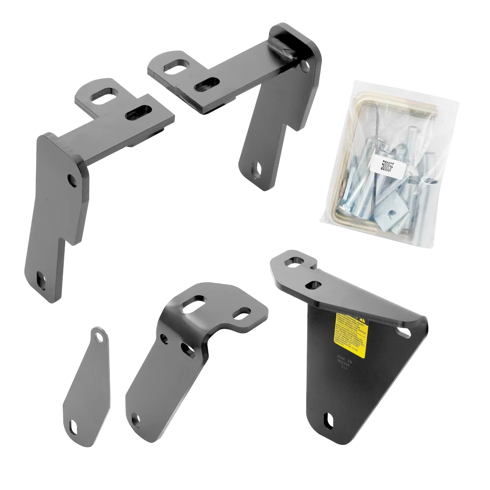 For 2013-2024 RAM 3500 Custom Industry Standard Above Bed Rail Kit + 16K Fifth Wheel + In-Bed Wiring (For 6-1/2' and 8 foot Bed, w/o Factory Puck System Models) By Reese