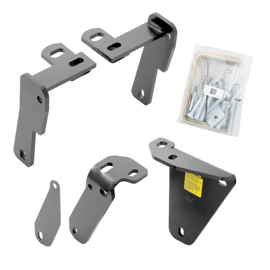 For 2013-2024 RAM 3500 Custom Industry Standard Above Bed Rail Kit + 16K Fifth Wheel + In-Bed Wiring (For 6-1/2' and 8 foot Bed, w/o Factory Puck System Models) By Reese