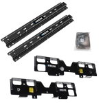 For 2020-2024 Chevrolet Silverado 1500 Custom Outboard Above Bed Rail Kit + Reese M5 27K Fifth Wheel + In-Bed Wiring + King Pin Lock (For 5'8 or Shorter Bed (Sidewinder Required), w/o Factory Puck System Models) By Reese