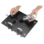 For 2014-2018 Chevrolet Silverado 1500 Fold Down Plate Underbed Gooseneck Hitch System (For w/o Factory Puck System, Does Not Fit MagneRide Magnetic Ride Suspension Models) By Draw-Tite
